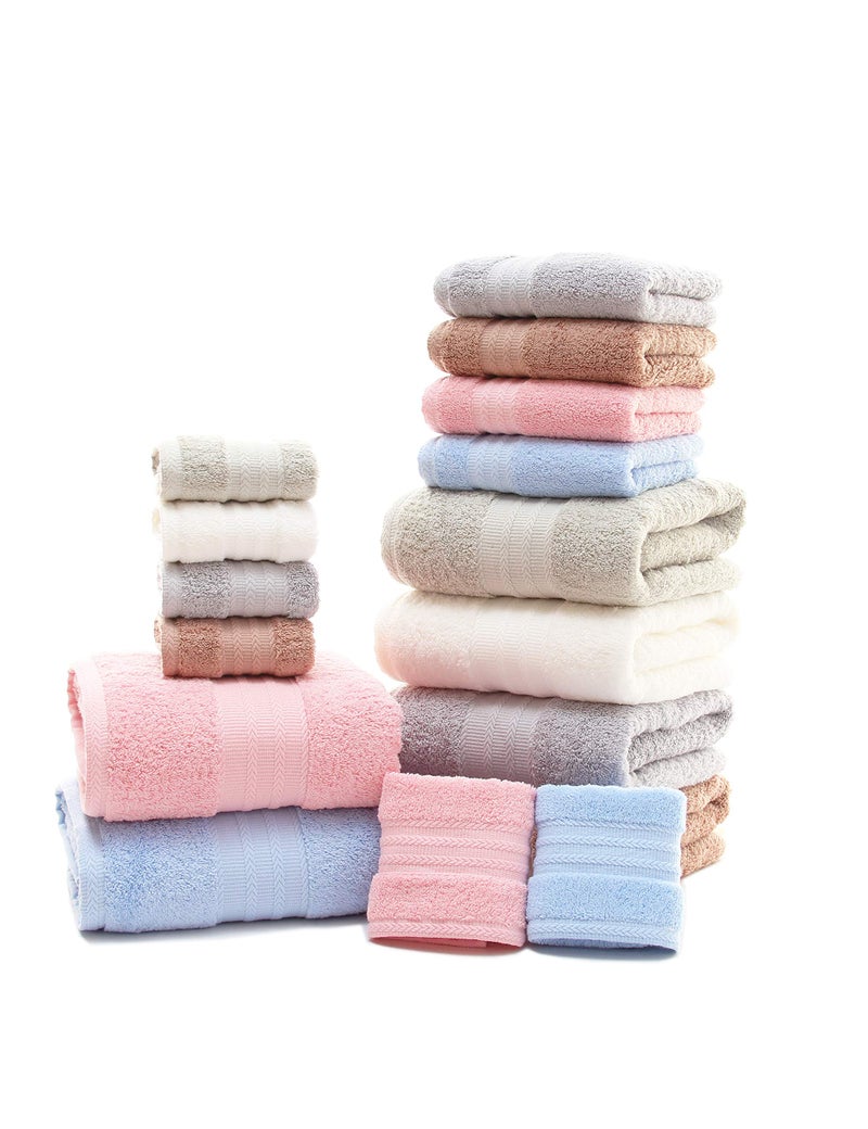 Leisofter Soft & Absorbent Cotton Hand Towels for Bathroom(Grey, 2-Pack, 14" x 29") - Multipurpose Towels for Bath, Gym and Spa with Hanging Loop - Image 4